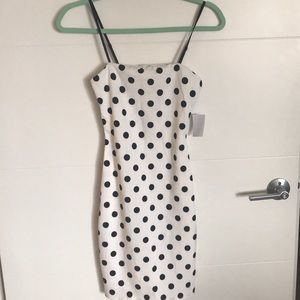 Charlotte Russe Polka Dot Bodycon Dress